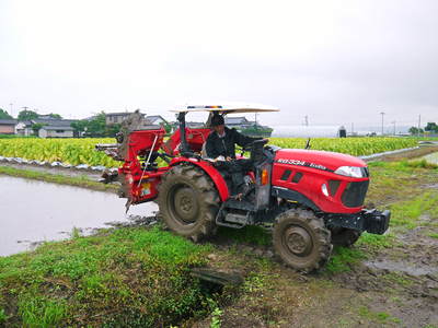 七城米 長尾農園 こだわりの米作り!代かき編_a0254656_1864639.jpg
