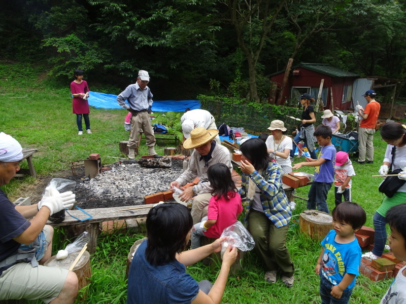 きのくに子どもNPO「孝子の森へLet’sGO」飯ごう炊さんで五平餅！　　by　　（TATE－misaki）_c0108460_03483536.jpg