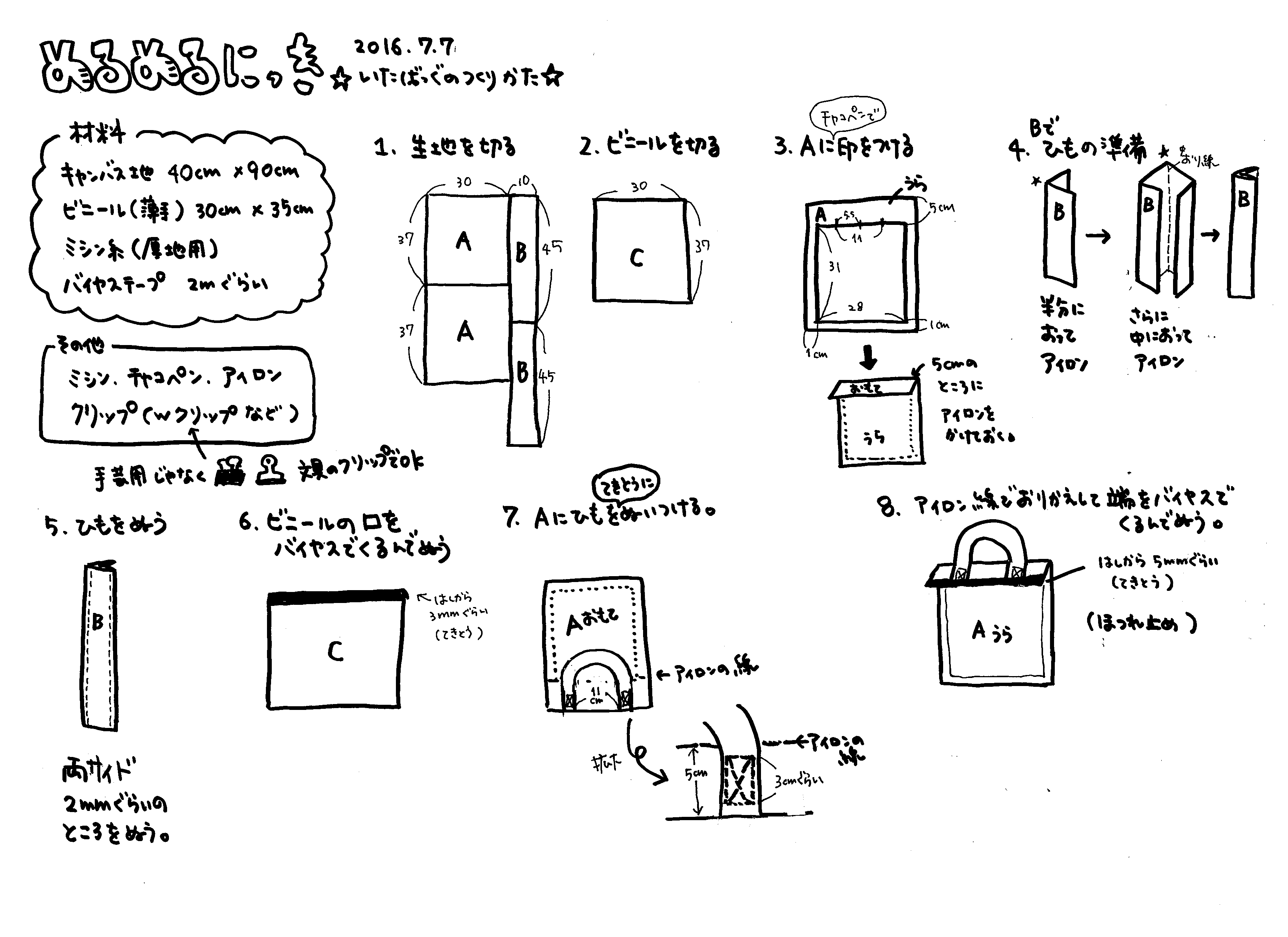 めるめるにっき風 ちょっとだけ痛バッグ の作り方 Merumeluにっき