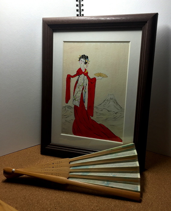 竹久夢二 立田姫 シルクスクリーン 竹久夢二 立田姫 シルク