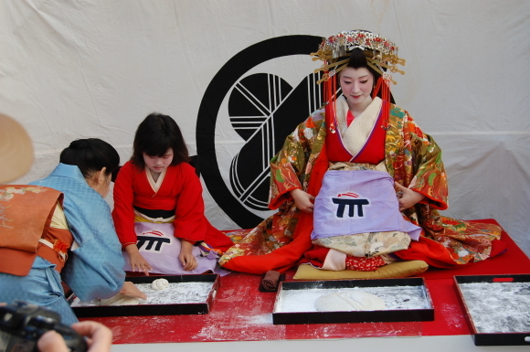 島原遊郭ぞめき 角屋の餅つき_f0347663_11512272.jpg