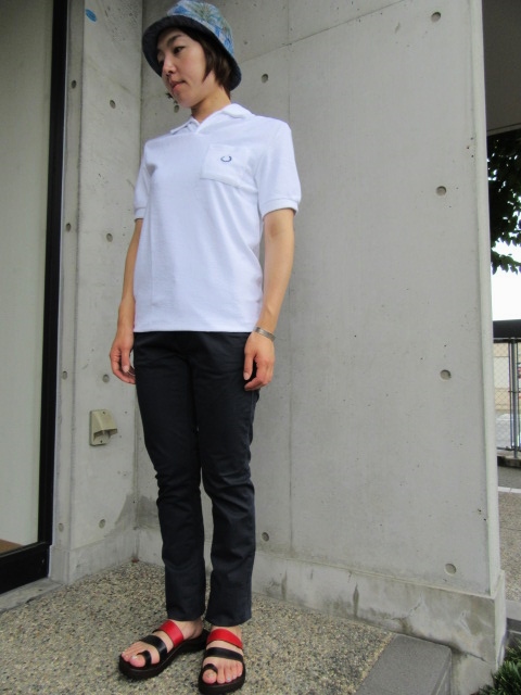 注目のPILE 素材★ FRED PERRY (LAUREL LINE) ・・・ WHITE PILE SKIPPER POLO!♪!_d0152280_8383563.jpg