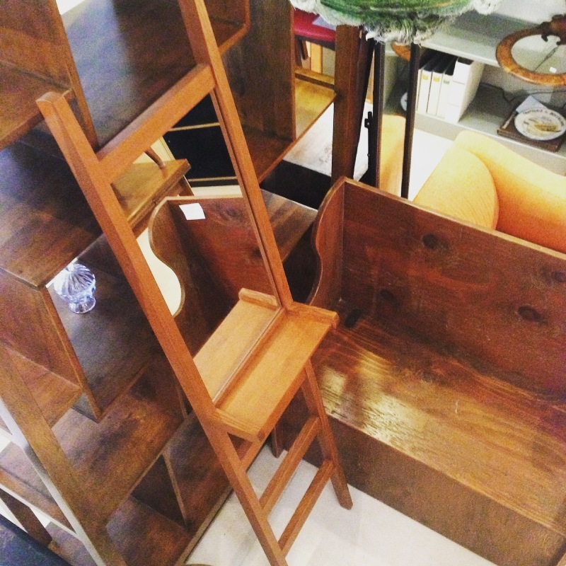 idee イデー ラダーミラー 〈たのめる便・現状渡し〉IDEE イデー