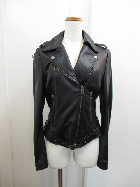 アングリッド Ungrid ラムレザーライダースジャケット 浜松の