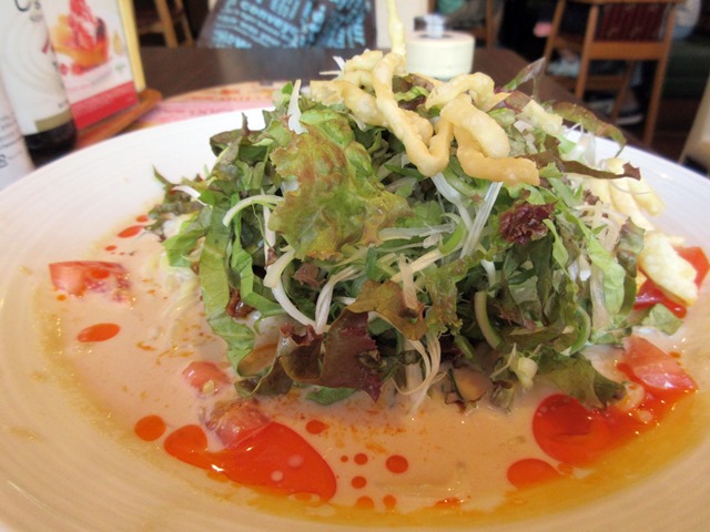 バーミヤン 冷やし担々麺 たっぷり野菜こだわり豚フェア お散歩アルバム 春爛漫