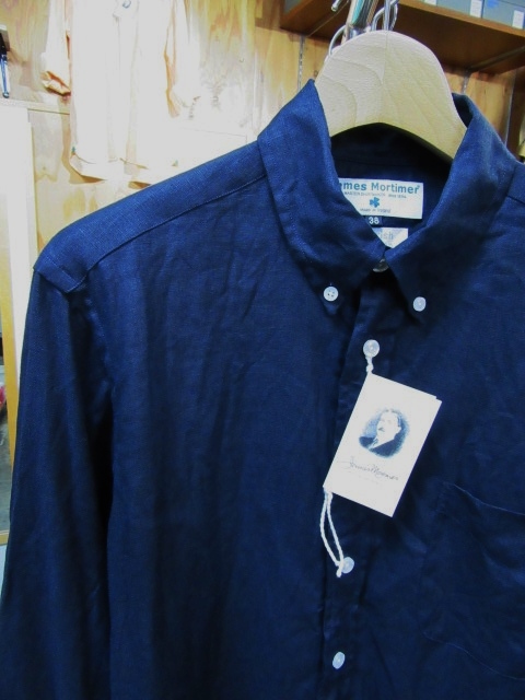 由緒正しき夏の大人の定番。。。James Mortimer LINEN B/D SHIRTS!★!_d0152280_22321377.jpg