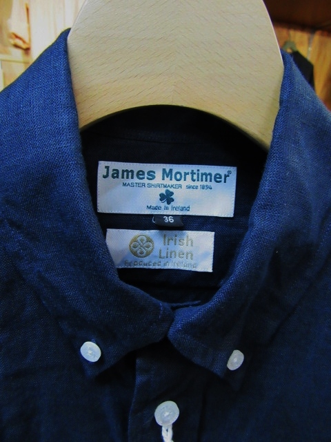 由緒正しき夏の大人の定番。。。James Mortimer LINEN B/D SHIRTS!★!_d0152280_22323017.jpg