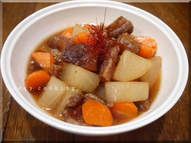 和牛スジの甘辛煮　はちみつ風味_f0361692_11260272.jpg