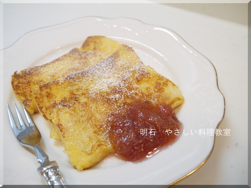 フレンチトーストにイチジクソースをそえて♪_f0361692_11275099.jpg