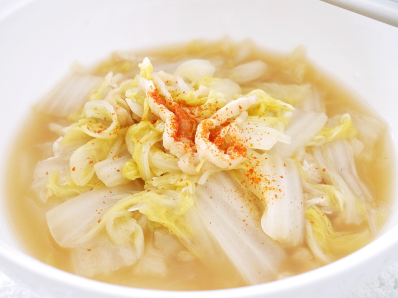 蒸し煮でまろやか☆白菜とうすあげの煮物_f0361692_11323630.jpg