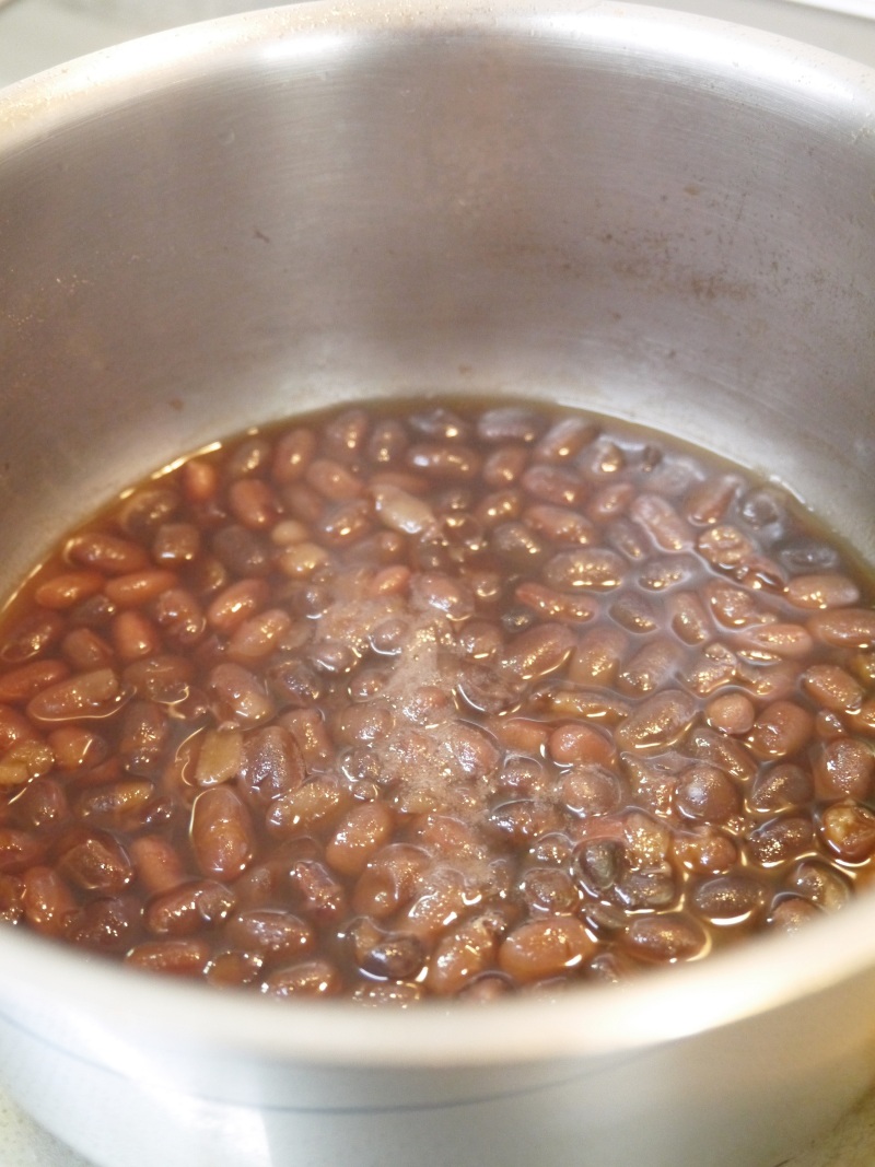 サルビアと小豆ソース_f0361692_11340849.jpg