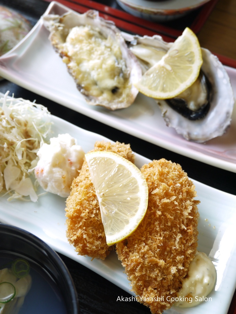 梅と牡蛎づくし定食_f0361692_11374821.jpg