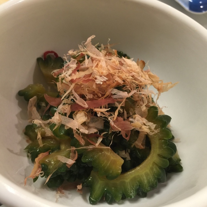 タコのサラダ ゴーヤのおひたし パルシステムのある生活