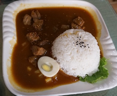 中国での食事3　カレーライス_b0176192_17293550.jpg