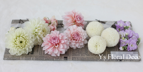 ピンクの色打掛にあわせる生花のヘッドドレス_b0113510_12382268.jpg