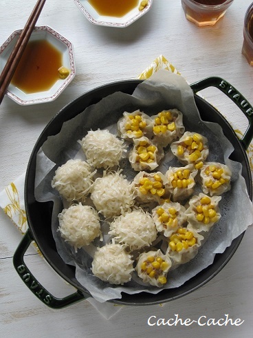 鯛めしおにぎりと焼売、ゴーヤサラダのワンプレート_d0319943_22585176.jpg