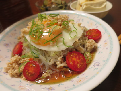 しらたきで創作麺(笑)ダイエット!_c0212604_21155732.jpg