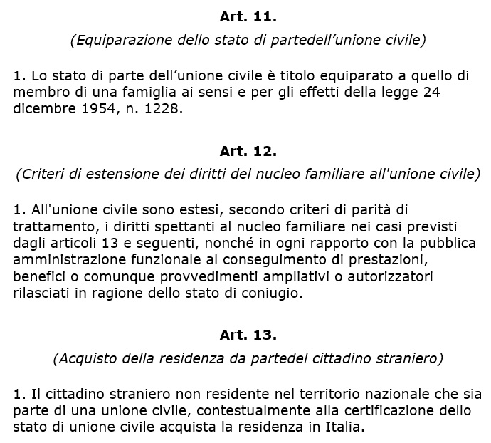 同性パートナーも家族としてのイタリア滞在が可能に、移民とシビル・ユニオン法_f0234936_0294549.jpg