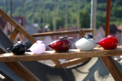 iittala Birds by Toikka -Puffball #3 cranberry : buckの iittala Birds by Toikka -Puffball #3 cranberry : buckの
