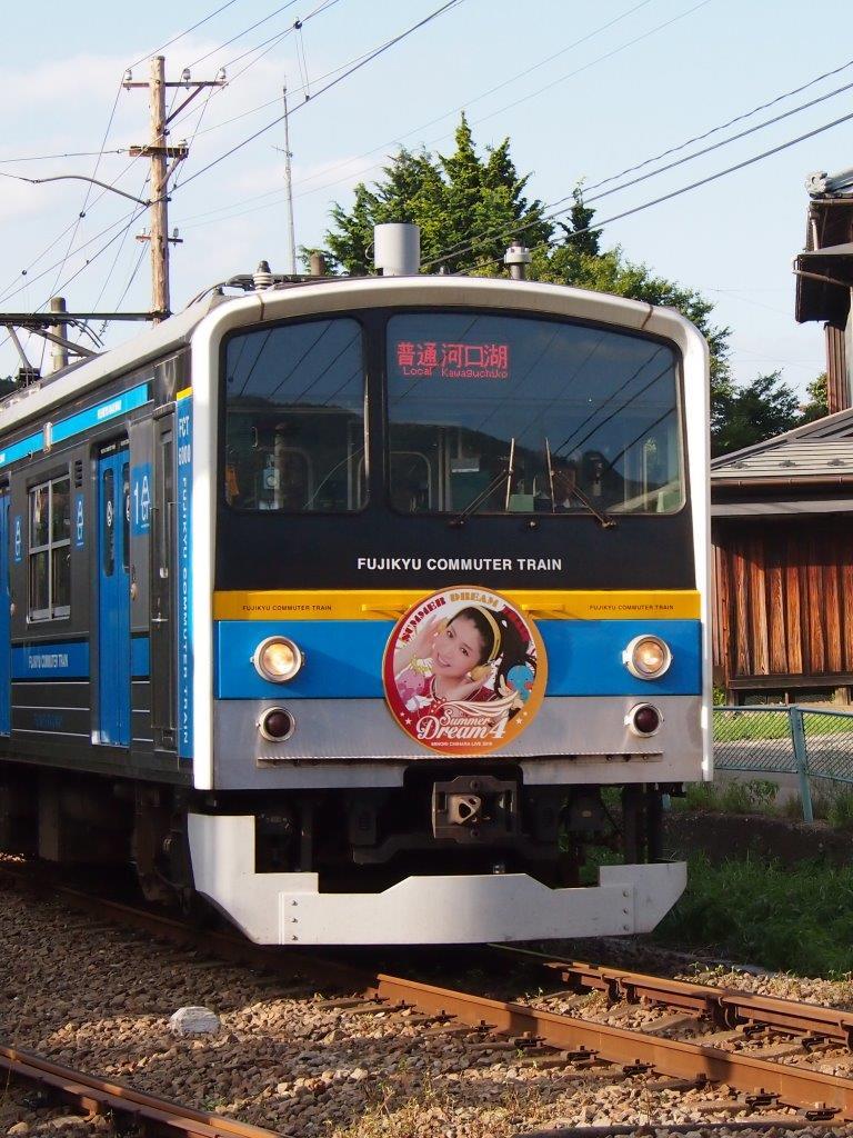 6000系サマドリ号と10形同士のすれ違い 富士急行線に魅せられて 更新休止中 6000系サマドリ号と10形同士のすれ違い 富士急行線に魅せられて 更新休止中