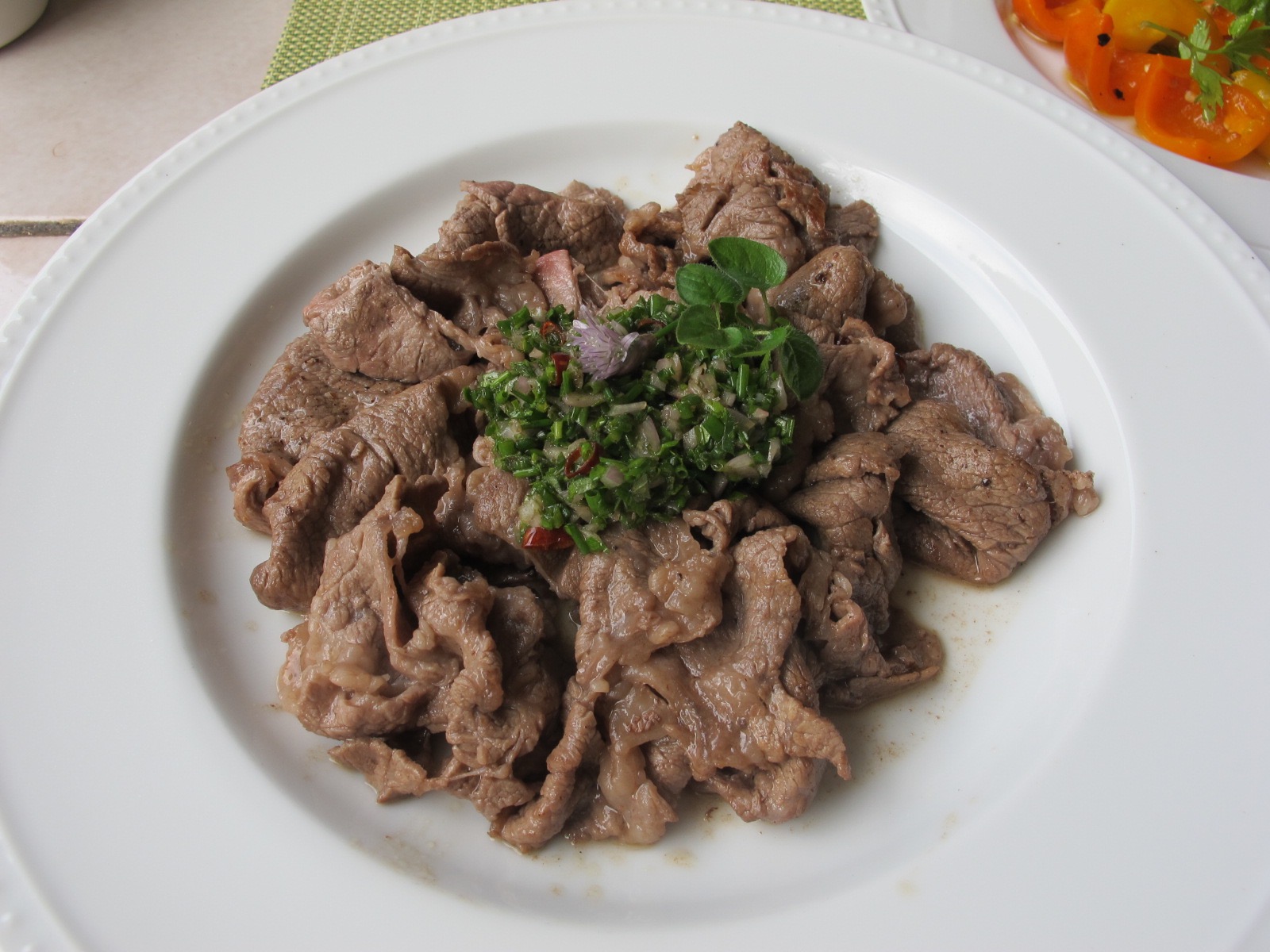 牛肉のソテーとチミチュリ やせっぽちソプラノのキッチン２
