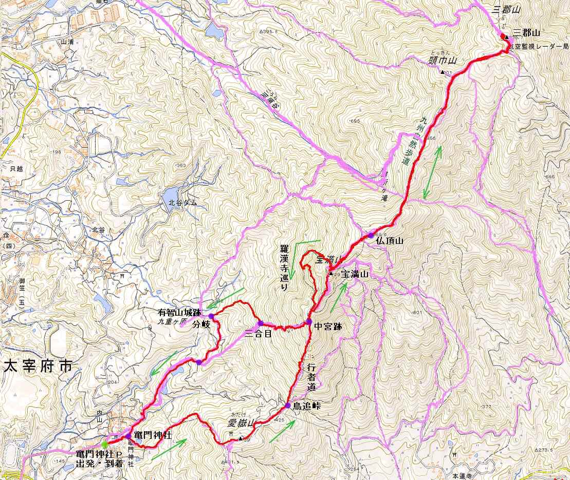 マイナーな宝満山登山ルート_f0212511_7102613.jpg