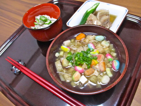 お盆前ですが「おくずかけ」です_c0260460_22104057.jpg
