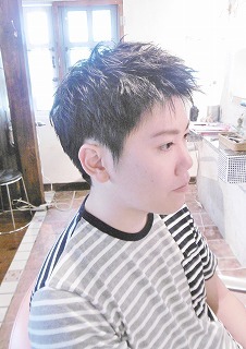 お盆休みメンズヘアー_a0123703_11183281.jpg