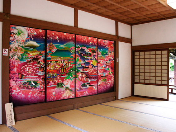 現代アートの襖絵 友へのたより 現代アートの襖絵 友へのたより