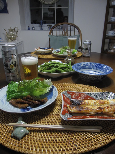 8月のお料理教室のレシピ作り&ポタジェの物で夕食_a0279743_8542182.jpg