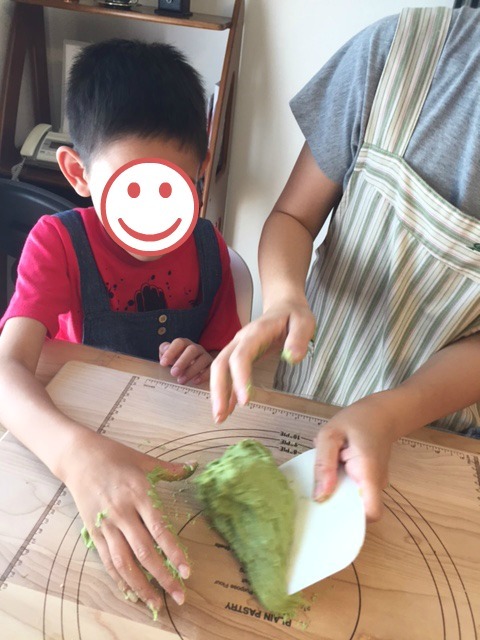 夏休み自由研究ノート付き、親子でカエルあんぱんレッスン_a0214059_17014147.jpg