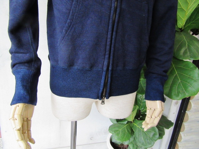 BIRVIN UNIFORM ･･･ Indigo SWEAT ZIP PARKA！★！_d0152280_13191496.jpg