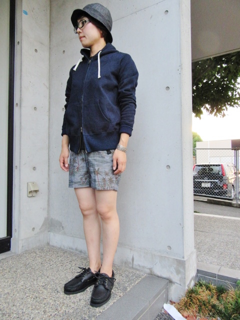 BIRVIN UNIFORM ･･･ Indigo SWEAT ZIP PARKA！★！_d0152280_13234044.jpg