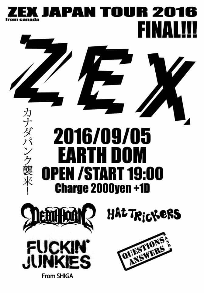 【ダメの】明日月曜‼ZEX ツアーファイナル@アースダム‼【ダメ押し】_c0308247_22111228.jpg