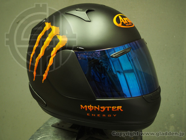 MONSTER ENERGY X Arai Astro IQ ペイント_f0320808_21173302.jpg