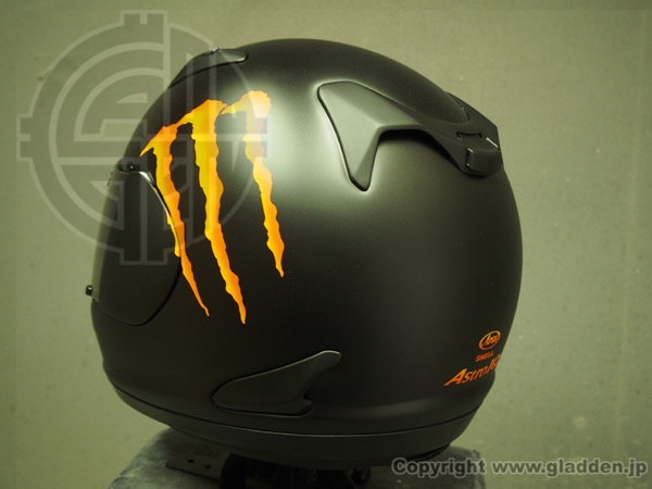 MONSTER ENERGY X Arai Astro IQ ペイント_f0320808_21173311.jpg