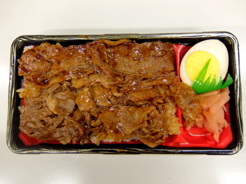 【若菜】西友 牛カルビ焼肉重【お重398シリーズ】_d0188613_23592057.jpg