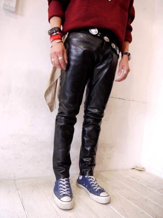 The Letters : 5Pocket Leather Slim Pant いよいよ入荷 : BIRTH DAY