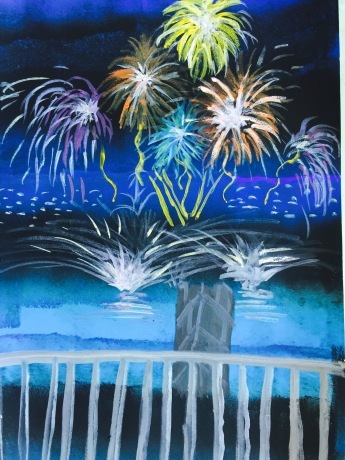 花火を描こう アトリエ２０５日記