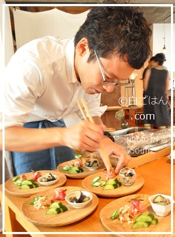 冨田ただすけ先生・ワークショップ「おにぎりと夏野菜」に参加しました☆雑貨屋sahan(サハン)×作家・松本寛司さんの器_c0350941_12163708.jpg