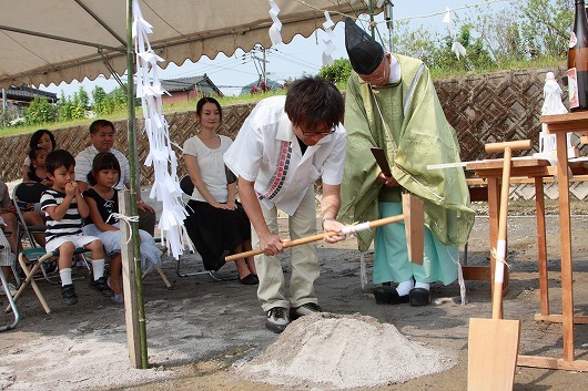 木田の家　地鎮祭を行いました。_e0273217_08220446.jpg