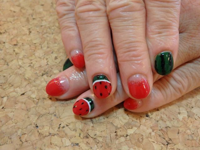 Watermelon Nail_a0239065_15553817.jpg