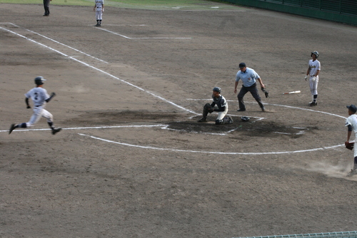 県選抜大会１回戦　岡豊－高知西_a0134886_22375664.jpg