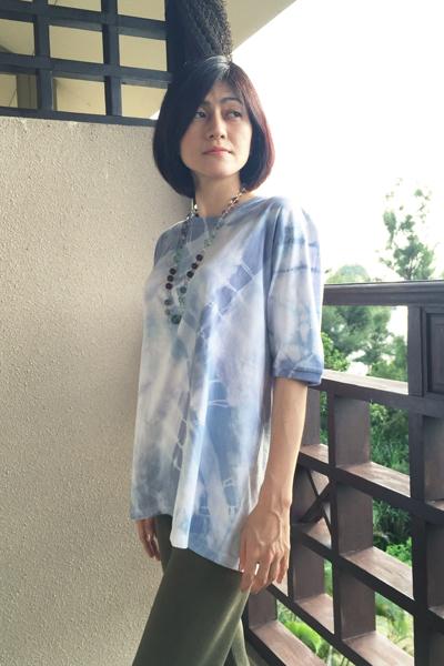 絞り染め ビッグTシャツ (1737)_e0104046_21170405.jpg