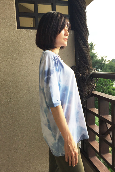 絞り染め ビッグTシャツ (1737)_e0104046_21170423.jpg