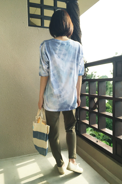 絞り染め　ビッグTシャツ (1737)_e0104046_21170439.jpg