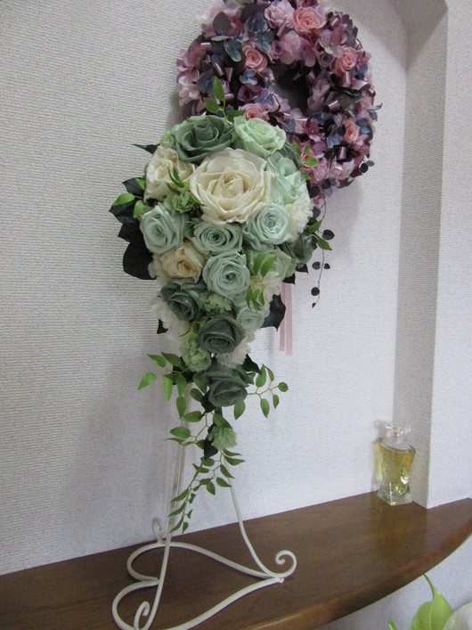 FEJディプロマコース・・・ブーケレッスン本日最終_a0123133_0718100.jpg