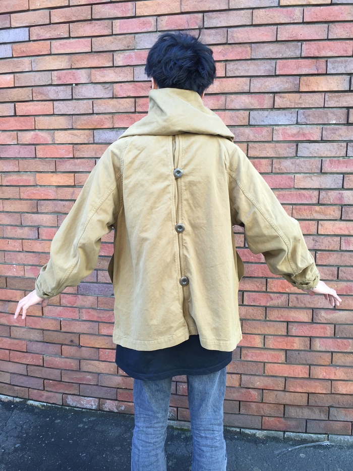 ☆美品☆【KAPITAL/キャピタル】ロングコート　ストライプ　襟元切り替え KAPITAL - かつらぎ起毛トールTRI-Pコート - BLUE NEON