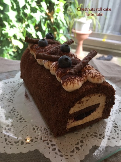 栗ムースのロールケーキ_a0214059_16103336.jpeg