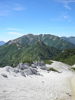 針ノ木、蓮華、北葛、七倉、船窪、不動、南沢、烏帽子岳縦走 3日目 (8月14日)_d0032405_14374828.jpg